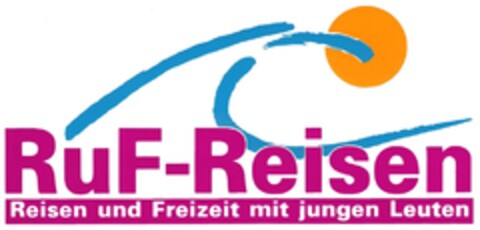 RuF-Reisen Reisen und Freizeit mit jungen Leuten Logo (DPMA, 19.06.1993)