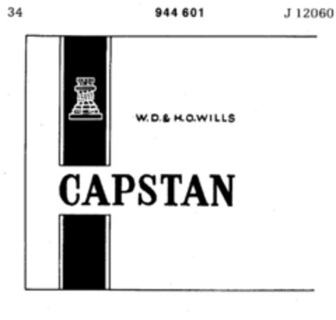 CAPSTAN W. D. & H. O. WILLS Logo (DPMA, 06/04/1975)