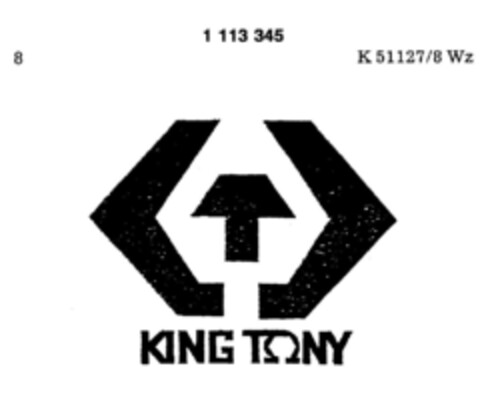 KING TONY Logo (DPMA, 15.04.1987)