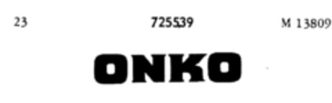 ONKO Logo (DPMA, 02.07.1958)