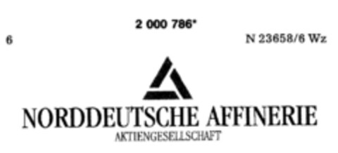 NORDDEUTSCHE AFFINERIE Logo (DPMA, 01/03/1991)