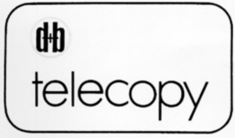 d+b telecopy Logo (DPMA, 21.09.1971)