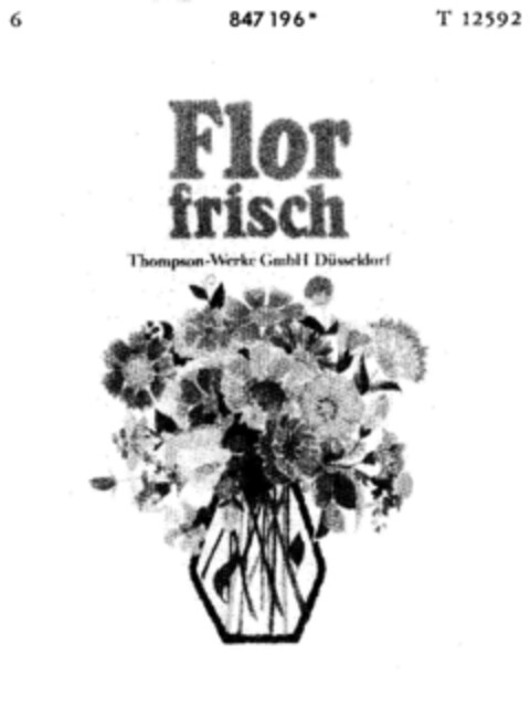 Flor frisch Thompson-Werke GmbH Düsseldorf Logo (DPMA, 17.04.1968)