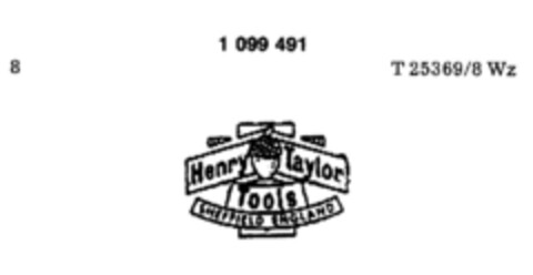 Henry Taylor Tools SHEFFIELD ENGLAND Logo (DPMA, 03/14/1986)