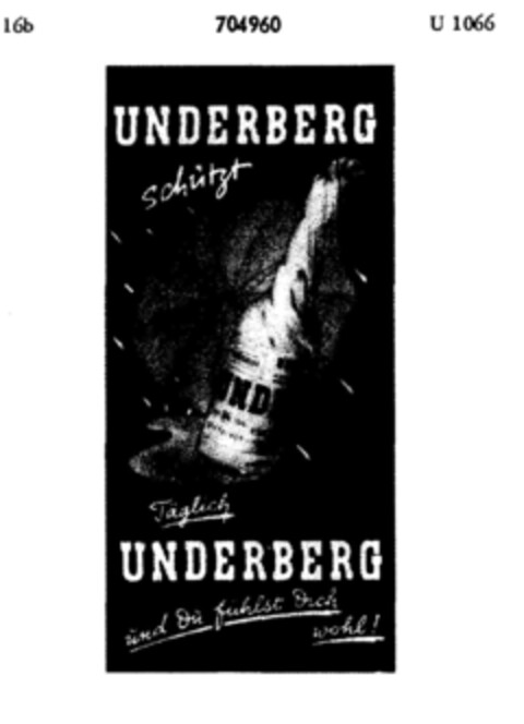 UNDERBERG Logo (DPMA, 07/14/1956)