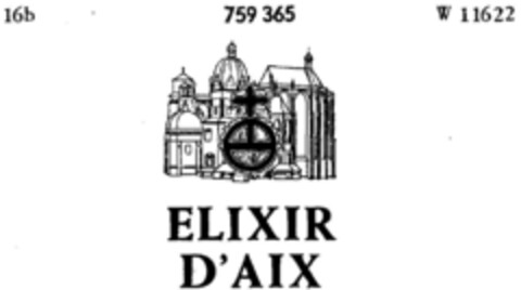 ELIXIR D`AIX Logo (DPMA, 25.04.1960)