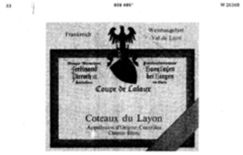 Coupe de Lalaux Logo (DPMA, 11.06.1975)