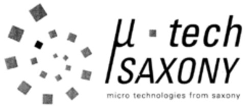 μ-tech SAXONY micro technologies from saxony Logo (DPMA, 05.02.2001)