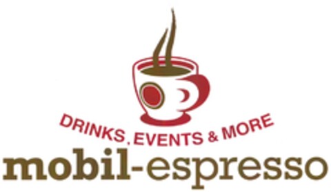 DRINKS, EVENTS & MORE mobil-espresso Logo (DPMA, 26.02.2009)