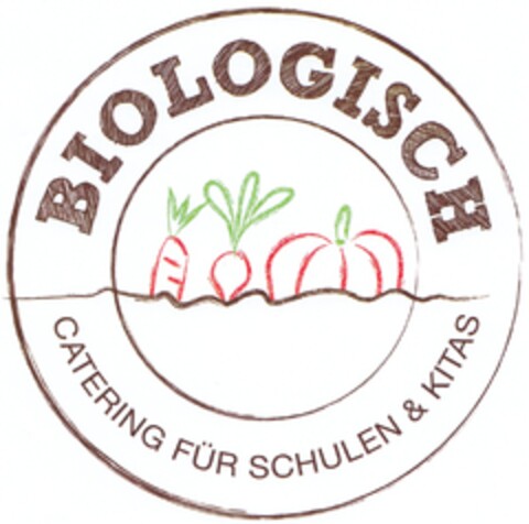 BIOLOGISCH CATERING FÜR SCHULEN & KITAS Logo (DPMA, 07.11.2013)