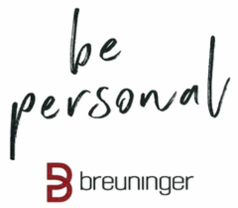 be personal B breuninger Logo (DPMA, 25.08.2017)