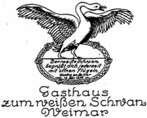Gasthaus zum weißen Schwan Weimar Logo (DPMA, 01.03.2003)
