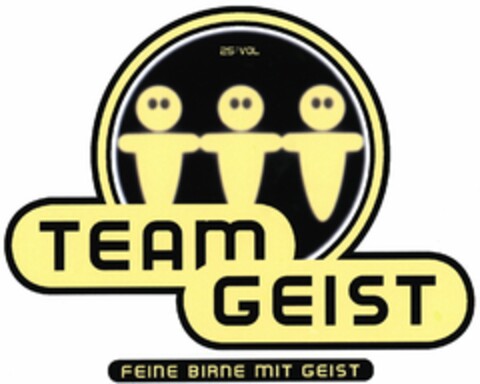 TEAM GEIST FEINE BIRNE MIT GEIST Logo (DPMA, 11.06.2005)