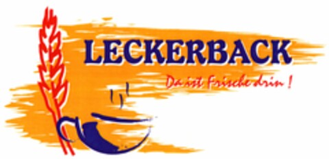 LECKERBACK Da ist Frische drin! Logo (DPMA, 14.10.2005)