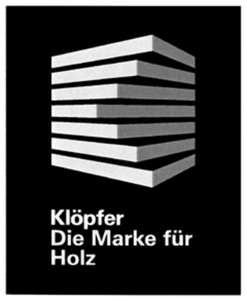 Klöpfer Die Marke für Holz Logo (DPMA, 12/18/2006)