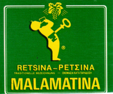 RETSINA MALAMATINA Logo (DPMA, 02/13/1996)