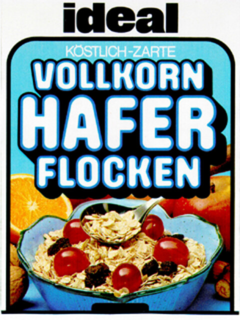 ideal KÖSTLICH-ZARTE VOLLKORN HAFERFLOCKEN Logo (DPMA, 05.09.1996)