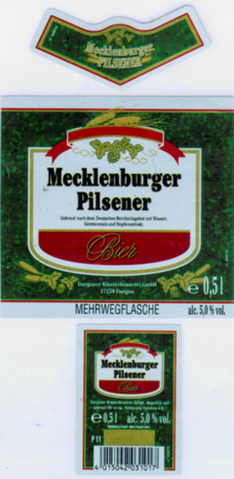 Mecklenburger Pilsener Logo (DPMA, 20.08.1997)