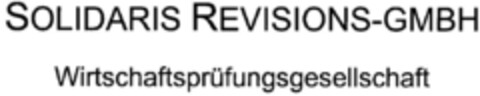 SOLIDARIS REVISIONS-GMBH Wirtschaftsprüfungsgesellschaft Logo (DPMA, 27.10.1998)