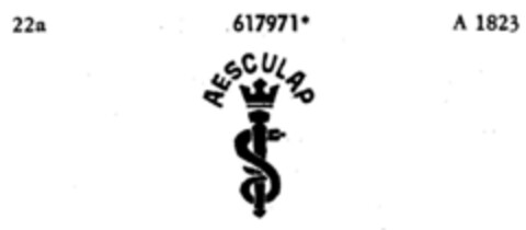 AESCULAP Logo (DPMA, 10.12.1951)