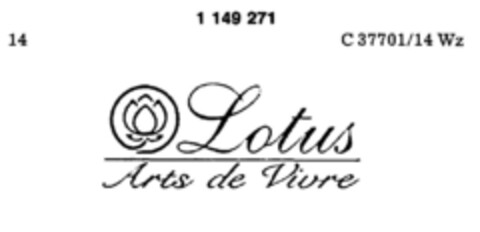 Lotus Arts de Vivre Logo (DPMA, 03.06.1988)