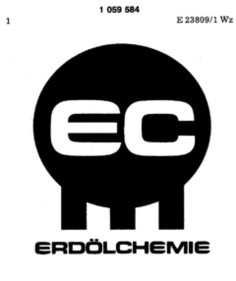 EC ERDÖLCHEMIE Logo (DPMA, 13.08.1983)