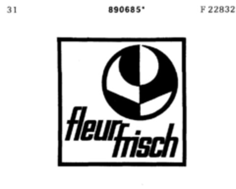 fleur frisch Logo (DPMA, 18.08.1971)