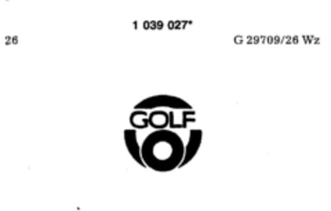 GOLF Logo (DPMA, 15.07.1982)