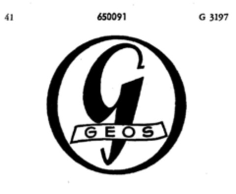 GEOS G Logo (DPMA, 07.02.1953)