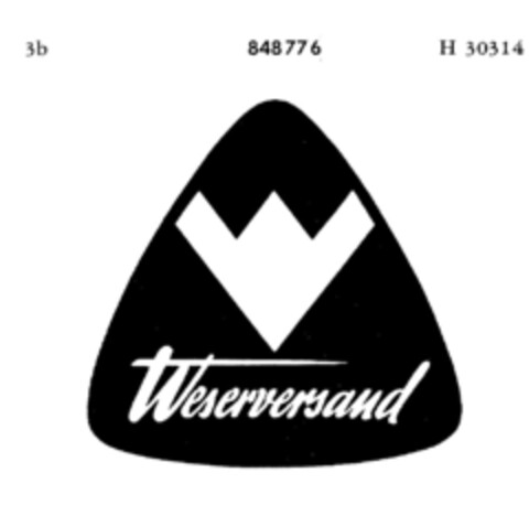 wv Weserversand Logo (DPMA, 09/06/1967)