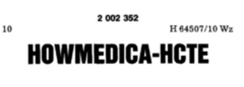 HOWMEDICA-HCTE Logo (DPMA, 11/06/1990)