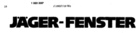 JÄGER-FENSTER Logo (DPMA, 06/06/1981)