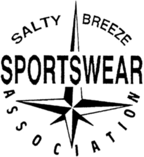 SALTY BREEZE SPORTSWEAR ASSOCIATION Logo (DPMA, 31.08.1994)