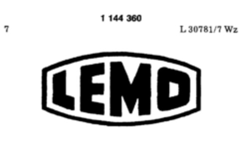 LEMO Logo (DPMA, 06.02.1988)