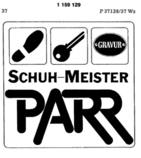 SCHUH-MEISTER PARR Logo (DPMA, 10/26/1988)