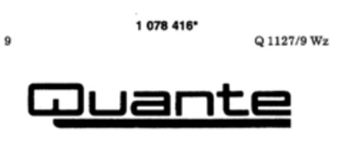 Quante Logo (DPMA, 19.04.1985)