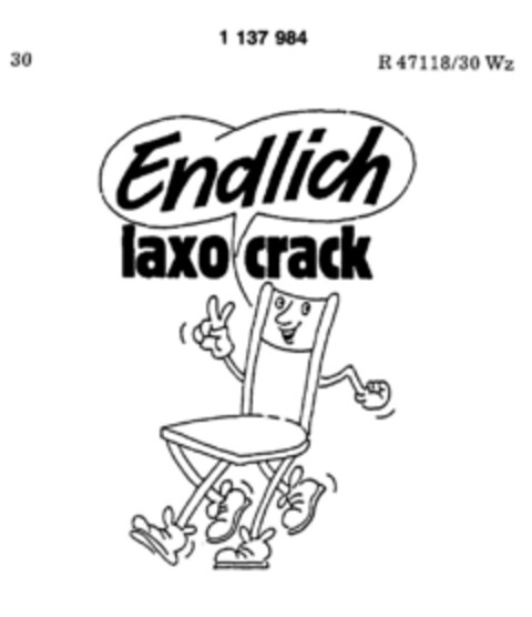Endlich laxo crack Logo (DPMA, 07.09.1988)