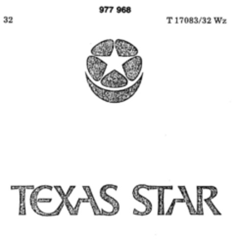 TEXAS STAR Logo (DPMA, 08.01.1976)