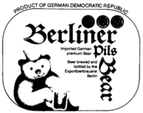 Berliner Bear Pils Logo (DPMA, 04.03.1981)