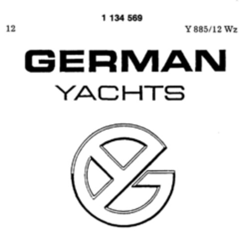 GERMAN YACHTS Logo (DPMA, 30.05.1988)
