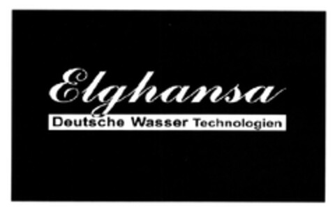 Elghansa Deutsche Wasser Technologien Logo (DPMA, 08/18/2011)