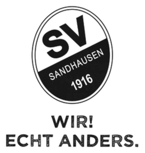 SV SANDHAUSEN 1916 WIR! ECHT ANDERS. Logo (DPMA, 18.06.2018)