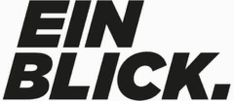 EIN BLICK. Logo (DPMA, 01/31/2021)