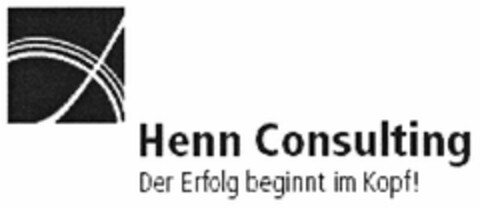 Henn Consulting Der Erfolg beginnt im Kopf! Logo (DPMA, 11/26/2004)