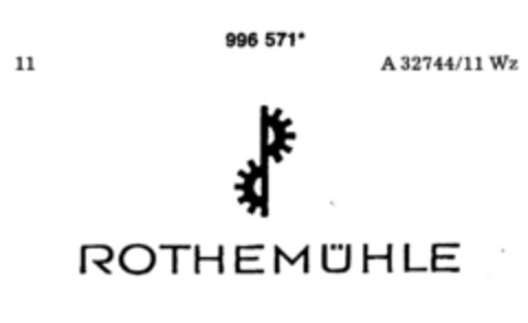 ROTHEMÜHLE Logo (DPMA, 12.11.1979)