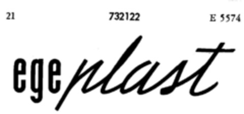 egeplast Logo (DPMA, 13.05.1958)