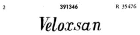 Veloxsan Logo (DPMA, 27.10.1927)