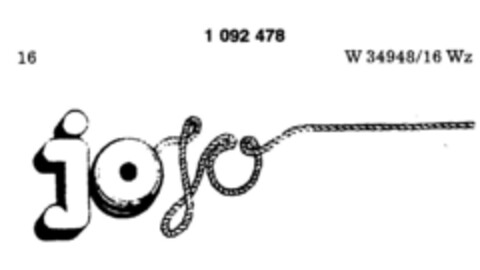 jo jo Logo (DPMA, 03/09/1985)