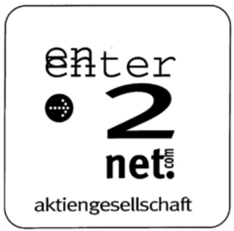 enter 2 net.com aktiengesellschaft Logo (DPMA, 13.01.2000)