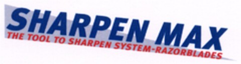 SHARPEN MAX Logo (DPMA, 20.06.2008)